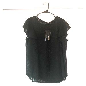 Final Price -Apt. 9 Burnout Ruffle Sleeve Top, NWT